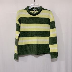 MADEWELL Fulton striped pull-over sweater
roll neck sweater loose relax fit XXS
